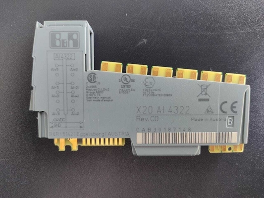 20 마 / 4 내지 20 마에 대한 X20AI4322 B&amp;R X20 시스템 PLC I/O 모듈 4 아날로그 입력 0