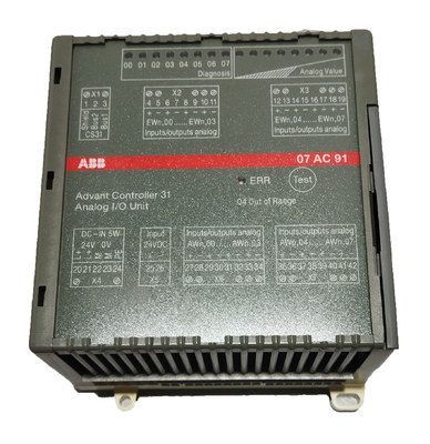 07AC91 GJR5252300R0101 ABB AC31 아날로그 I/O 모듈 8AC 24VDC AC U/I