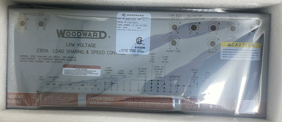 우드워드 9907-023 전면 작동 속도 제어 4 ∼20 mA 또는 1 ∼5 Vdc 2301A -40 ~ + 158 °F