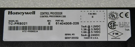 TC-PRS021 하니웰 제어 프로세서 모듈 C200 모듈 DCS 부품 PLC 모듈