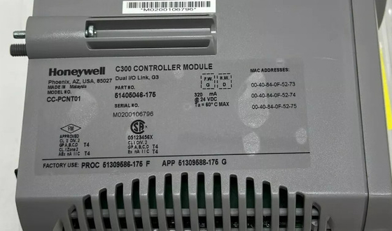 CC-PCNT01 Honeywell C300 컨트롤러 모듈 DCS 부품 PLC 모듈