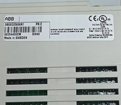ABB DI840 3BSE020836R1 디지털 입력 24V S/R 16 채널 모듈 S800 I/O