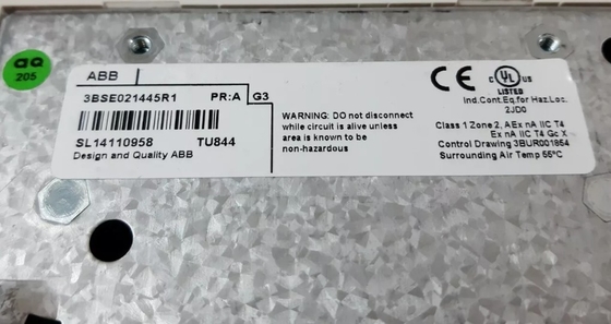 ABB TU844 3BSE021445R1 과잉 모듈 종료 단위 DCS 부품 PLC 모듈