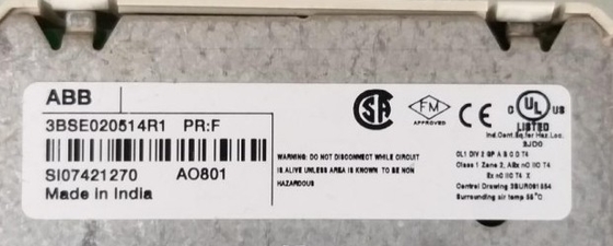 ABB AO801 3BSE020514R1 아날로그 출력 모듈 8 채널