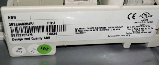 ABB TU834 3BSE040364R1 확장된 I/O 모듈 종료 단위 PLC 모듈