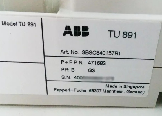 ABB TU891 3BSC840157R1 장착 종료 단위 PLC 모듈