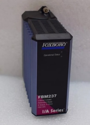 폭스보로 FBM237 P0914XS 8 개의 아날로그 출력 채널 0-20 mA 신호는 HART 필드 장치와 전기적으로 호환됩니다