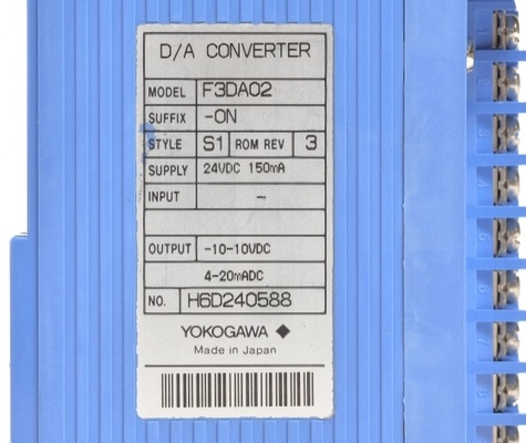 F3DA02-0NS1 YOKOGAWA 디지털 아날로그 출력 모듈 D/A 변환기 PLC