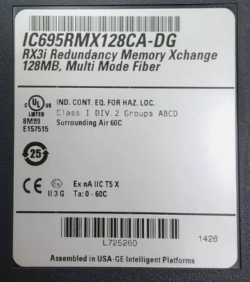 IC695RMX128 GE PAC 시스템 RX3i 단일 슬롯 형태 요인 과잉 메모리 Xchange 모듈