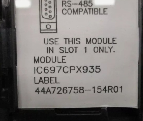 IC697CPX935 GE 싱글 슬롯 CPU 세 개의 시리즈 포트 32 비트 플로팅 포인트 중앙 처리 장치