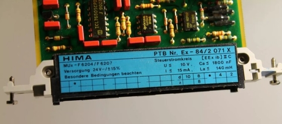F6204 HIMA PLC 모듈 효율성 향상 제어 시스템 전원 공급 모듈