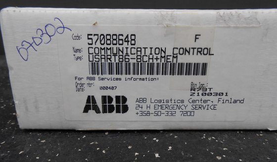 USART86-8CH+MEM 57088648 ABB 통신 제어 보드