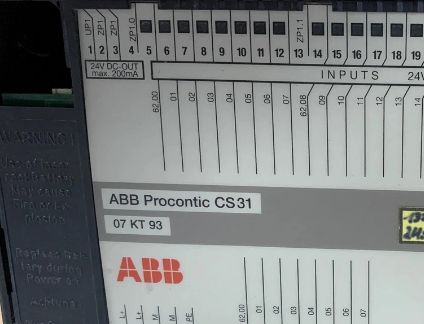 07KT93 GJR5251300R0101 ABB 중앙 처리 장치