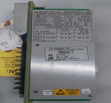 Bently Nevada 88984-01 내부 차단기 신호 입력 릴레이 카드