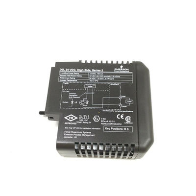 KJ3202X1-BA1 Emerson EPRO DeltaV 하이 사이드 24V 출력 모듈 퓨즈 I/O 터미널 Blk 12P2536X062