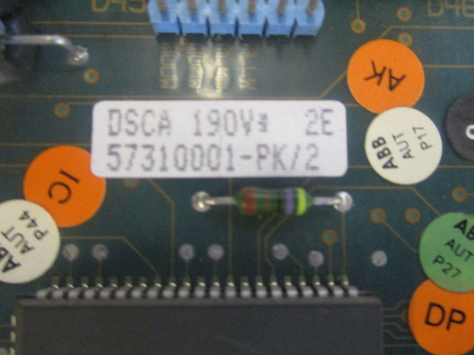 DSCA190V ABB 통신 프로세서 모듈 PLC 예비 부품 57310001-PK