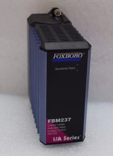 폭스보로 FBM237 P0914XS 8 개의 아날로그 출력 채널 0-20 mA 신호는 HART 필드 장치와 전기적으로 호환됩니다