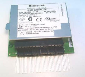 하니웰 900B08-0101 PLC 8채널 아날로그 출력 모듈 HC900 컨트롤러에 대한 24VDC 및 500VDC 격리