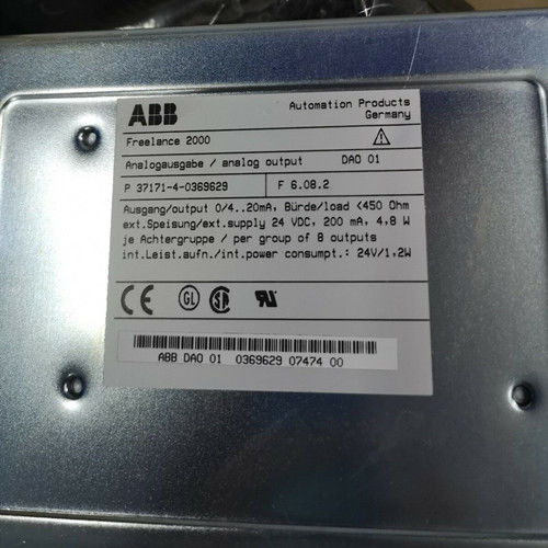 DAI01 ABB PLC 예비 부품 아날로그 입력 V3 랙 기반 I/O 모듈 Y0369628M