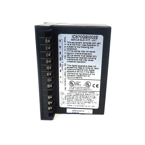 IC670GBI002 GE 파눅 GE 분야 입출력 전계 제어 버스 인터 페이스 유닛 제너럴 일렉트릭